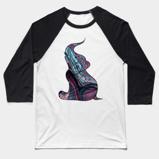 Colorful Elephant With An Ornate Illustration Baseball T-Shirt